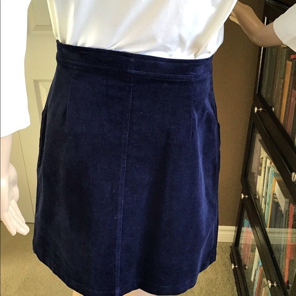 Joe Fresh Navy Corduroy Skirt - Picture 5 of 7